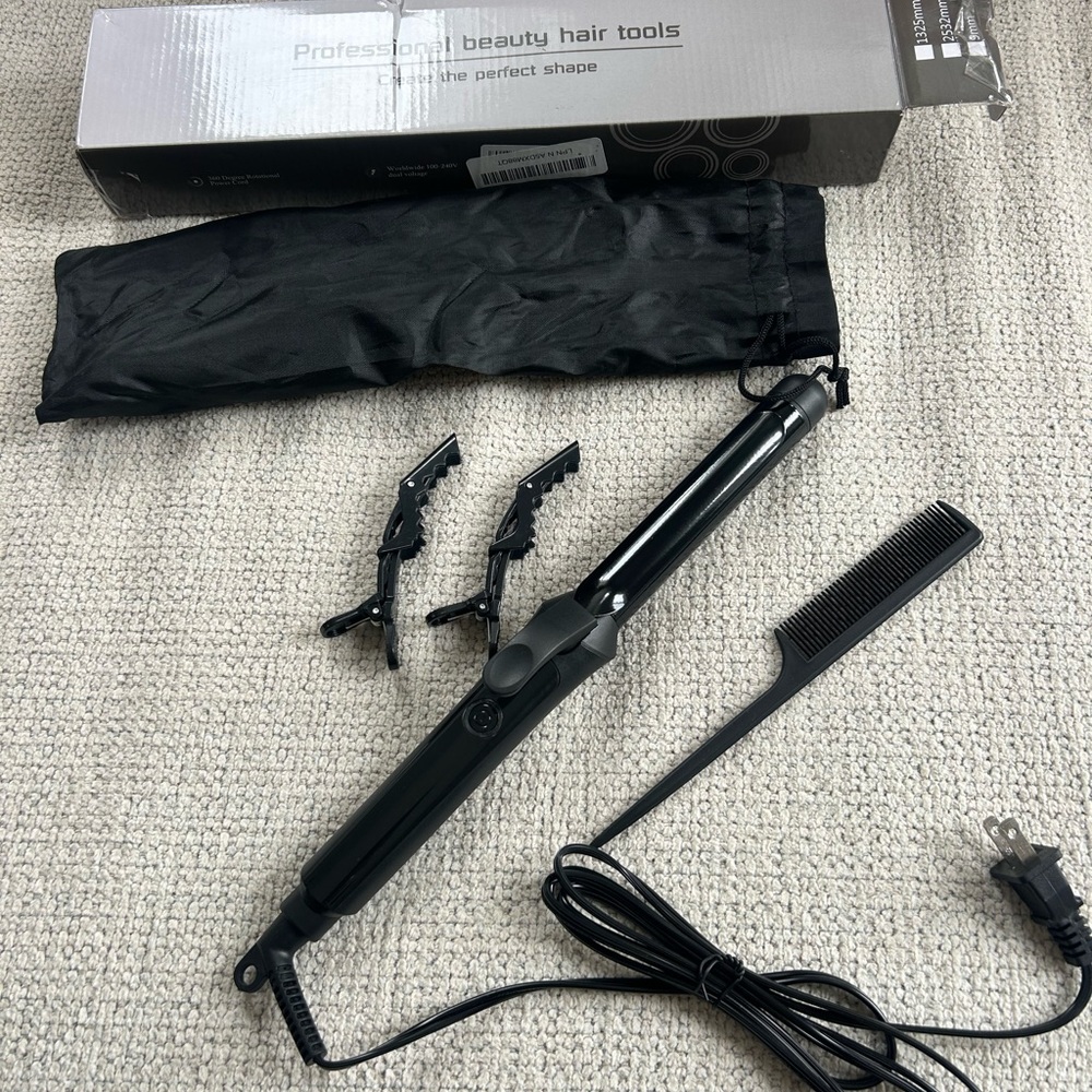 Elegant Black Hair Styling Tool Set❤️1 inch